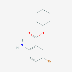 molecular formula C13H16BrNO2 B3184600 Cyclohexyl 2-amino-5-bromobenzoate CAS No. 1131587-65-9