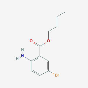 molecular formula C11H14BrNO2 B3184612 Butyl 2-amino-5-bromobenzoate CAS No. 1131587-67-1