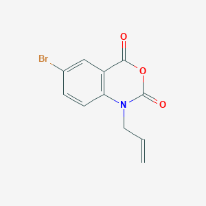 molecular formula C11H8BrNO3 B3184618 1-allyl-6-bromo-1H-benzo[d][1,3]oxazine-2,4-dione CAS No. 1131587-69-3