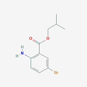 molecular formula C11H14BrNO2 B3184623 Isobutyl 2-amino-5-bromobenzoate CAS No. 1131587-70-6