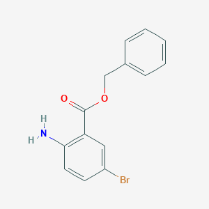 molecular formula C14H12BrNO2 B3184633 Benzyl 2-amino-5-bromobenzoate CAS No. 1131587-72-8