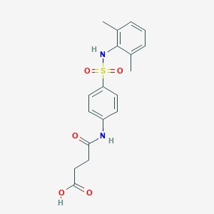 molecular formula C18H20N2O5S B318464 4-{4-[(2,6-Dimethylanilino)sulfonyl]anilino}-4-oxobutanoic acid 