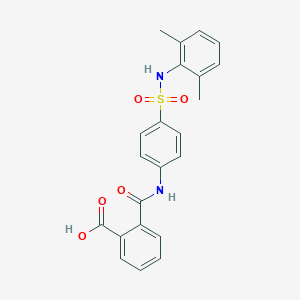 molecular formula C22H20N2O5S B318465 2-({4-[(2,6-Dimethylanilino)sulfonyl]anilino}carbonyl)benzoic acid 