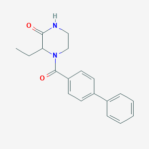 4-(Biphenyl-4-ylcarbonyl)-3-ethylpiperazin-2-one