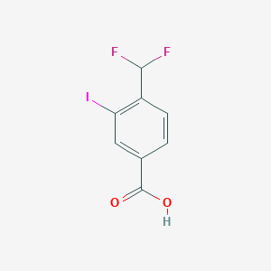 molecular formula C8H5F2IO2 B3184728 4-(Difluoromethyl)-3-iodobenzoic acid CAS No. 1131588-05-0