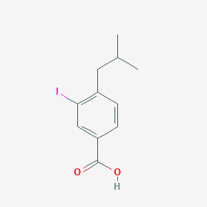 molecular formula C11H13IO2 B3184737 3-Iodo-4-isobutylbenzoic acid CAS No. 1131588-08-3