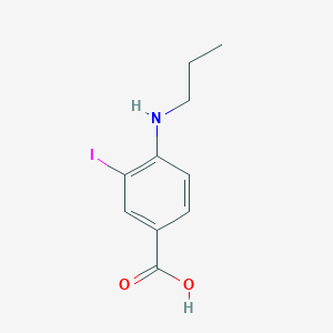 molecular formula C10H12INO2 B3184741 3-Iodo-4-(propylamino)benzoic acid CAS No. 1131588-10-7