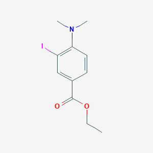 molecular formula C11H14INO2 B3184790 Ethyl 4-(dimethylamino)-3-iodobenzoate CAS No. 1131588-23-2