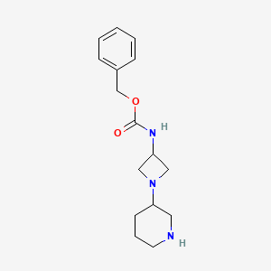 molecular formula C16H23N3O2 B3184797 Benzyl (1-(piperidin-3-yl)azetidin-3-yl)carbamate CAS No. 1131594-90-5