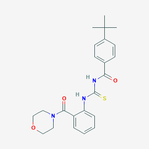 4-tert-butyl-N-{[2-(morpholin-4-ylcarbonyl)phenyl]carbamothioyl}benzamide