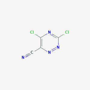 molecular formula C4Cl2N4 B3184803 3,5-Dichloro-1,2,4-triazine-6-carbonitrile CAS No. 1131604-77-7