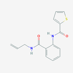 molecular formula C15H14N2O2S B318482 N-{2-[(allylamino)carbonyl]phenyl}-2-thiophenecarboxamide 