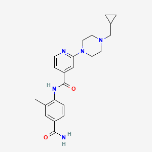 N-(4-Carbamoyl-2-methylphenyl)-2-(4-cyclopropylmethyl-piperazin-1-yl)-isonicotinam