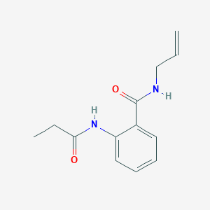 molecular formula C13H16N2O2 B318483 N-allyl-2-(propionylamino)benzamide 