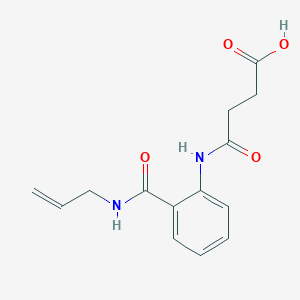 molecular formula C14H16N2O4 B318484 4-{2-[(Allylamino)carbonyl]anilino}-4-oxobutanoic acid 