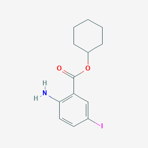 molecular formula C13H16INO2 B3184849 Cyclohexyl 2-amino-5-iodobenzoate CAS No. 1131605-36-1