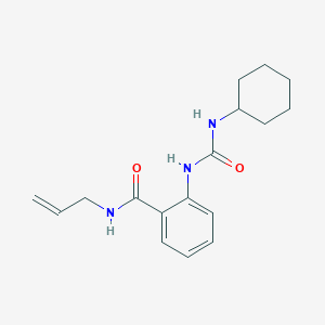 molecular formula C17H23N3O2 B318485 N-allyl-2-{[(cyclohexylamino)carbonyl]amino}benzamide 