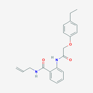 molecular formula C20H22N2O3 B318486 N-allyl-2-{[(4-ethylphenoxy)acetyl]amino}benzamide 
