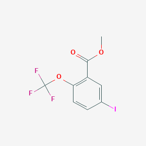 molecular formula C9H6F3IO3 B3184865 Methyl 5-iodo-2-(trifluoromethoxy)benzoate CAS No. 1131605-40-7