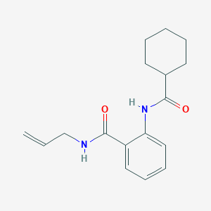 molecular formula C17H22N2O2 B318487 N-allyl-2-[(cyclohexylcarbonyl)amino]benzamide 