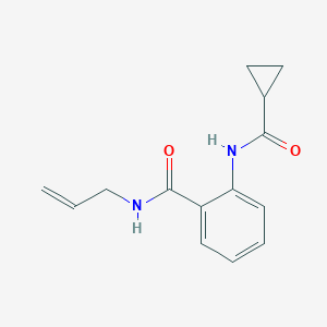 molecular formula C14H16N2O2 B318488 N-allyl-2-[(cyclopropylcarbonyl)amino]benzamide 