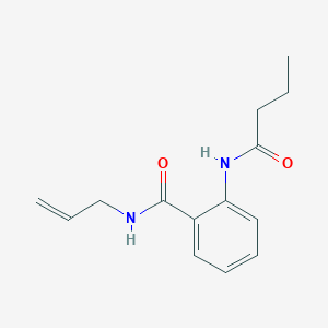 molecular formula C14H18N2O2 B318489 N-allyl-2-(butyrylamino)benzamide 