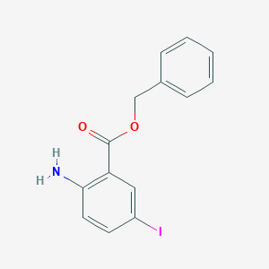 molecular formula C14H12INO2 B3184894 Benzyl 2-amino-5-iodobenzoate CAS No. 1131605-45-2