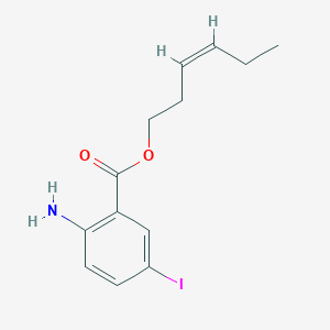 molecular formula C13H16INO2 B3184896 (Z)-hex-3-enyl 2-amino-5-iodobenzoate CAS No. 1131605-46-3