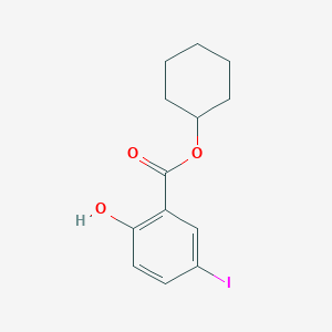 molecular formula C13H15IO3 B3184897 Cyclohexyl 2-hydroxy-5-iodobenzoate CAS No. 1131605-47-4