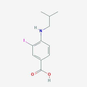 molecular formula C11H14INO2 B3184905 3-Iodo-4-(isobutylamino)benzoic acid CAS No. 1131614-01-1