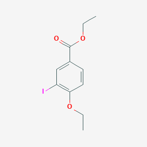 molecular formula C11H13IO3 B3184923 Ethyl 4-ethoxy-3-iodobenzoate CAS No. 1131614-09-9