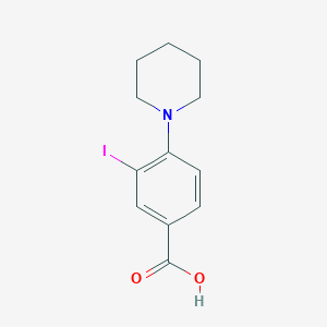 3-Iodo-4-(piperidin-1-yl)benzoic acid