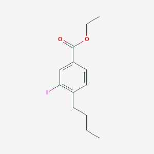 molecular formula C13H17IO2 B3184969 Ethyl 4-butyl-3-iodobenzoate CAS No. 1131614-33-9