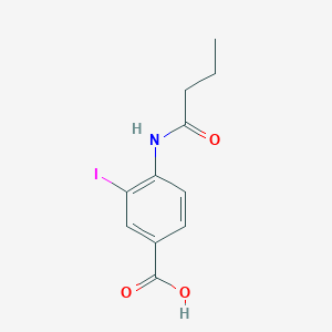 molecular formula C11H12INO3 B3184970 4-Butyramido-3-iodobenzoic acid CAS No. 1131614-35-1