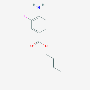 molecular formula C12H16INO2 B3184986 Pentyl 4-amino-3-iodobenzoate CAS No. 1131614-38-4