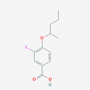 3-Iodo-4-(pentan-2-yloxy)benzoic acid