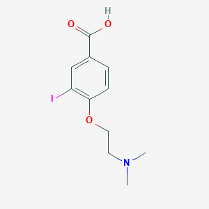 molecular formula C11H14INO3 B3185035 4-(2-(Dimethylamino)ethoxy)-3-iodobenzoic acid CAS No. 1131614-51-1