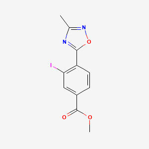 Methyl 3-iodo-4-(3-methyl-1,2,4-oxadiazol-5-yl)benzoate