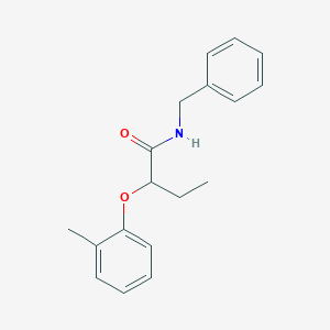 molecular formula C18H21NO2 B318508 N-benzyl-2-(2-methylphenoxy)butanamide 