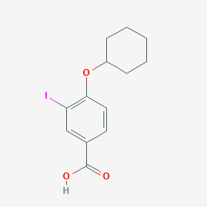 molecular formula C13H15IO3 B3185082 4-(Cyclohexyloxy)-3-iodobenzoic acid CAS No. 1131614-67-9