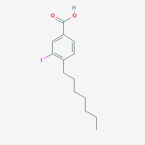 molecular formula C14H19IO2 B3185098 4-Heptyl-3-iodobenzoic acid CAS No. 1131614-70-4