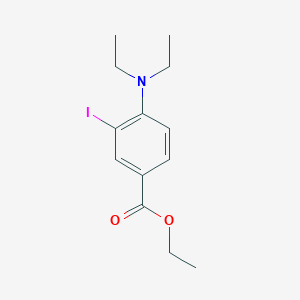 molecular formula C13H18INO2 B3185117 Ethyl 4-(diethylamino)-3-iodobenzoate CAS No. 1131614-74-8