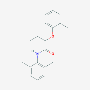 molecular formula C19H23NO2 B318512 N-(2,6-dimethylphenyl)-2-(2-methylphenoxy)butanamide 