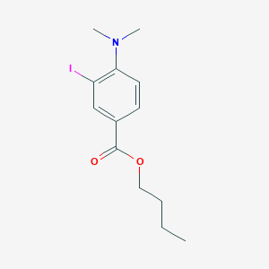 molecular formula C13H18INO2 B3185120 Butyl 4-(dimethylamino)-3-iodobenzoate CAS No. 1131614-75-9