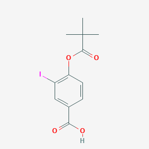 3-Iodo-4-(pivaloyloxy)benzoic acid