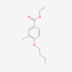 molecular formula C13H17IO3 B3185142 Ethyl 4-butoxy-3-iodobenzoate CAS No. 1131614-79-3