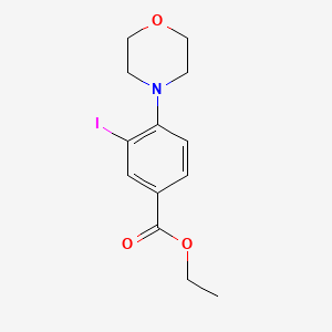 molecular formula C13H16INO3 B3185183 Ethyl 3-iodo-4-morpholinobenzoate CAS No. 1131614-88-4