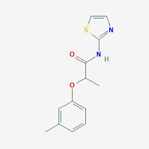molecular formula C13H14N2O2S B318519 2-(3-methylphenoxy)-N-(1,3-thiazol-2-yl)propanamide 