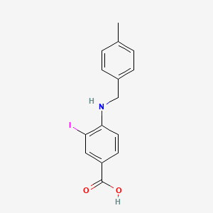 molecular formula C15H14INO2 B3185197 3-Iodo-4-(4-methylbenzylamino)benzoic acid CAS No. 1131614-91-9