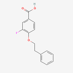 molecular formula C15H13IO3 B3185204 3-Iodo-4-phenethoxybenzoic acid CAS No. 1131614-92-0